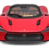 Ferrari Daytona SP3 Red with Black Top "Signature Series" 1/18 Diecast Model Car by Bburago