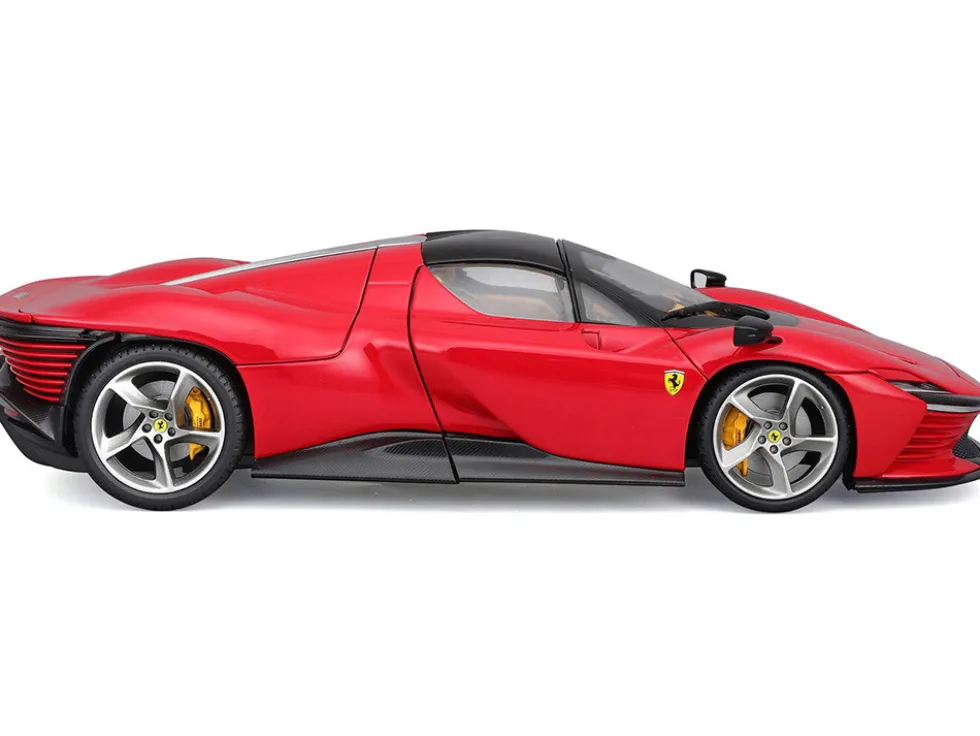 Ferrari Daytona SP3 Red with Black Top "Signature Series" 1/18 Diecast Model Car by Bburago