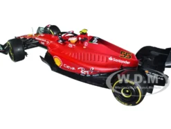 Ferrari F1-75 #55 Carlos Sainz Ferrari Racing Formula One F1 2022 Formula Racing Series 1/18 Diecast Model Car Bburago 16811CS