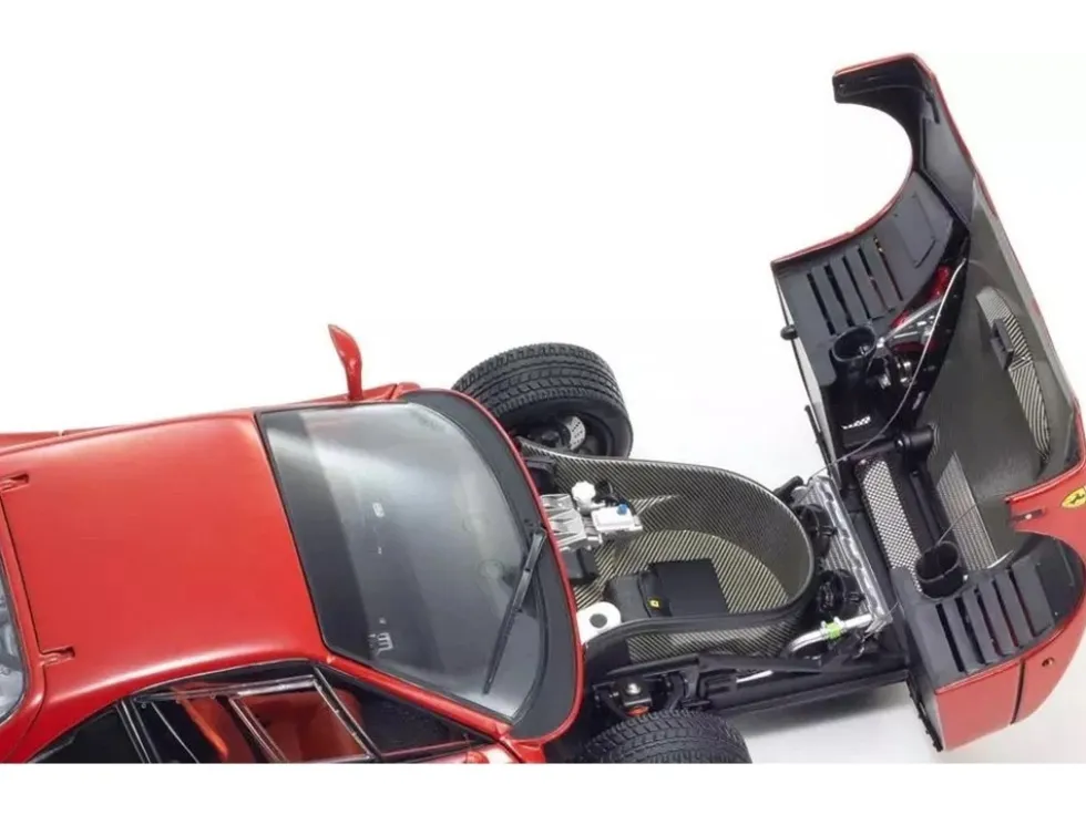 Ferrari F40 Light Weight LM Wing Red 1/18 Diecast Model Car by Kyosho