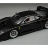 Ferrari F40 LM Black with Silver Enkei Rims "Press Version" (1996) "Mythos Series" Limited Edition to 40 pieces Worldwide 1/18 Model Car by Tecnomodel