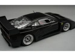 Ferrari F40 LM Black with Silver Enkei Rims "Press Version" (1996) "Mythos Series" Limited Edition to 40 pieces Worldwide 1/18 Model Car by Tecnomodel