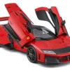 Ferrari F80 Red with Black Top "Race + Play" Series 1/24 Diecast Model Car by Bburago