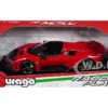 Ferrari F80 Red with Black Top "Race + Play" Series 1/18 Diecast Model Car by Bburago