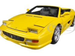Ferrari F355 Spider Convertible Yellow Elite Edition 1/18 Diecast Car Model Hot Wheels BLY35
