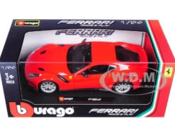 Ferrari F12 TDF Red 1/24 Diecast Model Car Bburago 26021