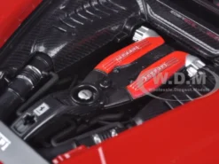Ferrari 488 GTB Red 1/18 Diecast Model Car Bburago 16008