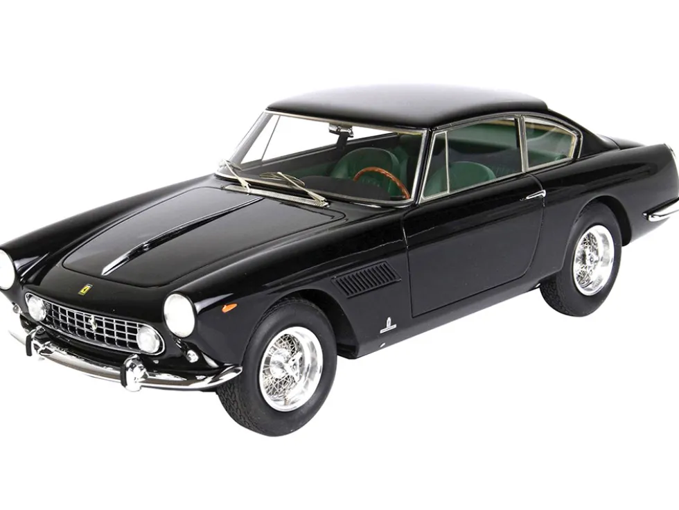 1961 Ferrari GTE 2 2 Serie I S N 2999GT Black with Green Interior with DISPLAY CASE Limited Edition to 68 Pieces Worldwide 1/18 Model Car BBR BBR1850B