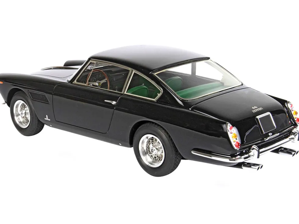 1961 Ferrari GTE 2 2 Serie I S N 2999GT Black with Green Interior with DISPLAY CASE Limited Edition to 68 Pieces Worldwide 1/18 Model Car BBR BBR1850B