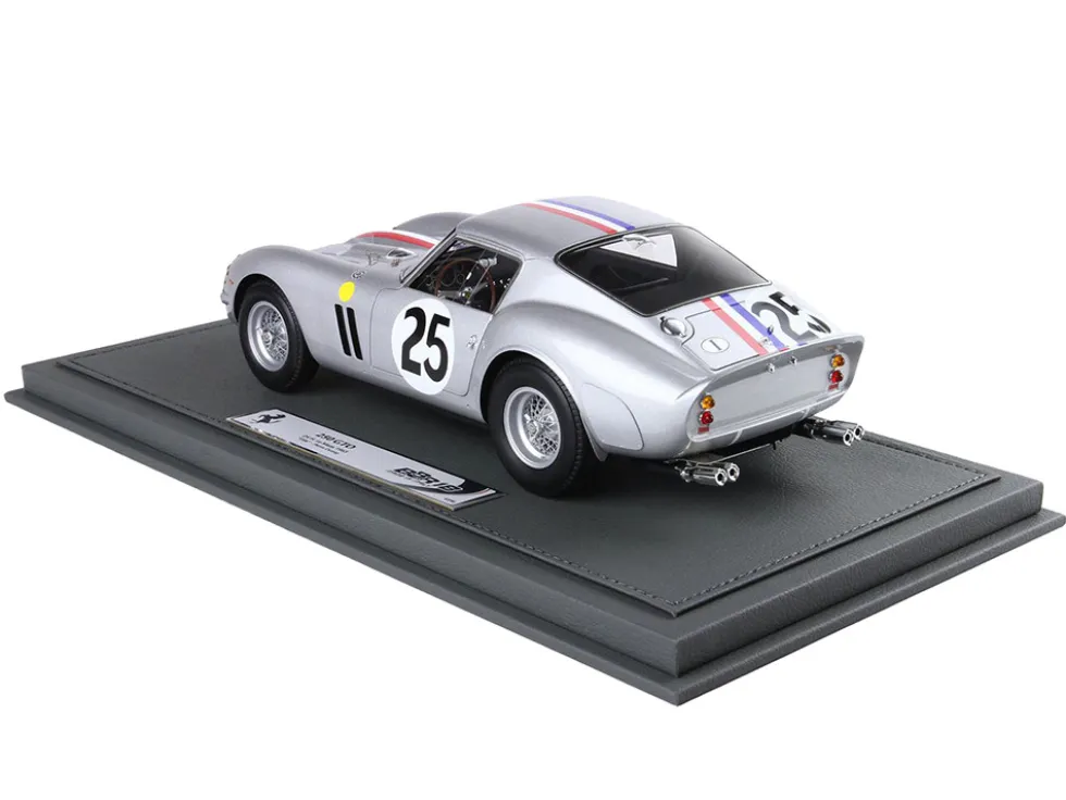Ferrari 250 GTO #25 Elde Pierre Dumay 24 Hours of Le Mans 1963 with DISPLAY CASE Limited Edition to 90 pieces Worldwide 1/18 Model CarBBR BBR1857