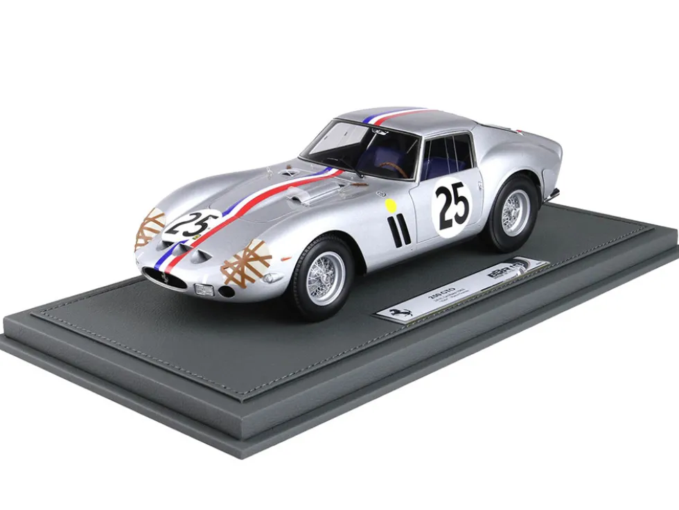Ferrari 250 GTO #25 Elde Pierre Dumay 24 Hours of Le Mans 1963 with DISPLAY CASE Limited Edition to 90 pieces Worldwide 1/18 Model CarBBR BBR1857