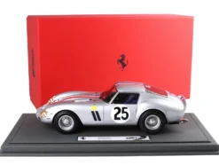 Ferrari 250 GTO #25 Elde Pierre Dumay 24 Hours of Le Mans 1963 with DISPLAY CASE Limited Edition to 90 pieces Worldwide 1/18 Model CarBBR BBR1857