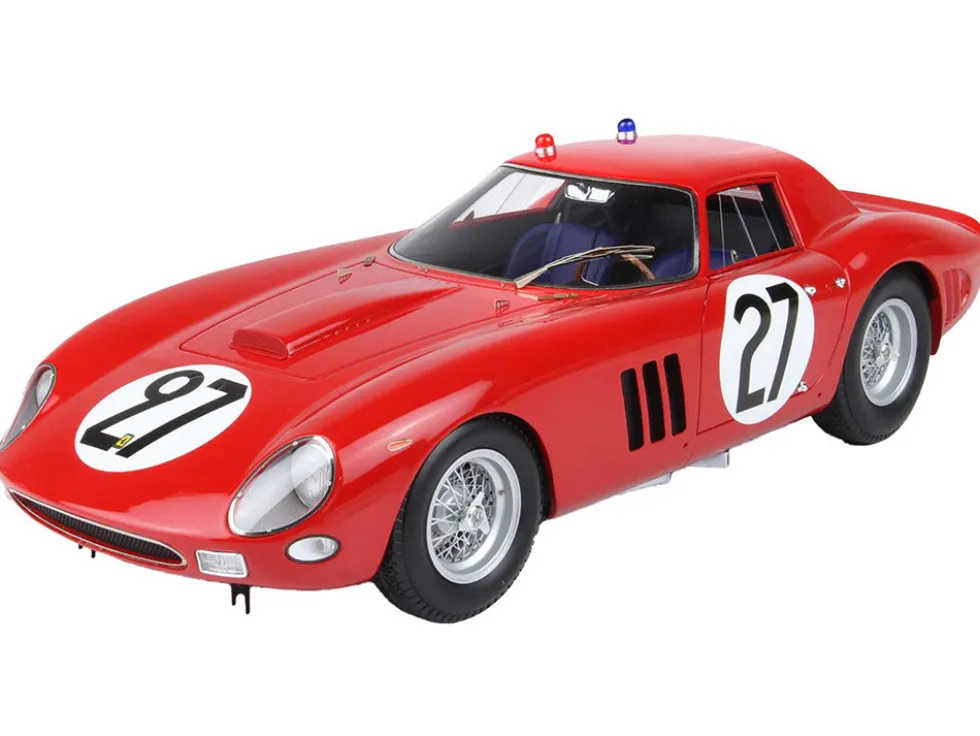 Ferrari 250 GTO #27 Fernand Tavano - Bob Grossman "24 Hours of Le Mans" (1964) with DISPLAY CASE Limited Edition to 200 pieces Worldwide 1/18 Model Car by BBR