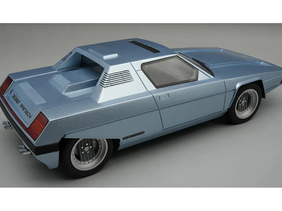 1976 Ferrari 308 GT Rainbow By Bertone Light Blue Metallic "Mythos Series" Limited Edition to 70 pieces Worldwide 1/18 Model Car by Tecnomodel