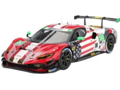 Ferrari 296 GT3 #50 Riccardo Agostini - Conrad Laursen - Arthur Leclerc - Custodio Toledo "AF Corse" IMSA "24 Hours of Daytona" (2025) "Competition Series" 1/18 Model Car by BBR