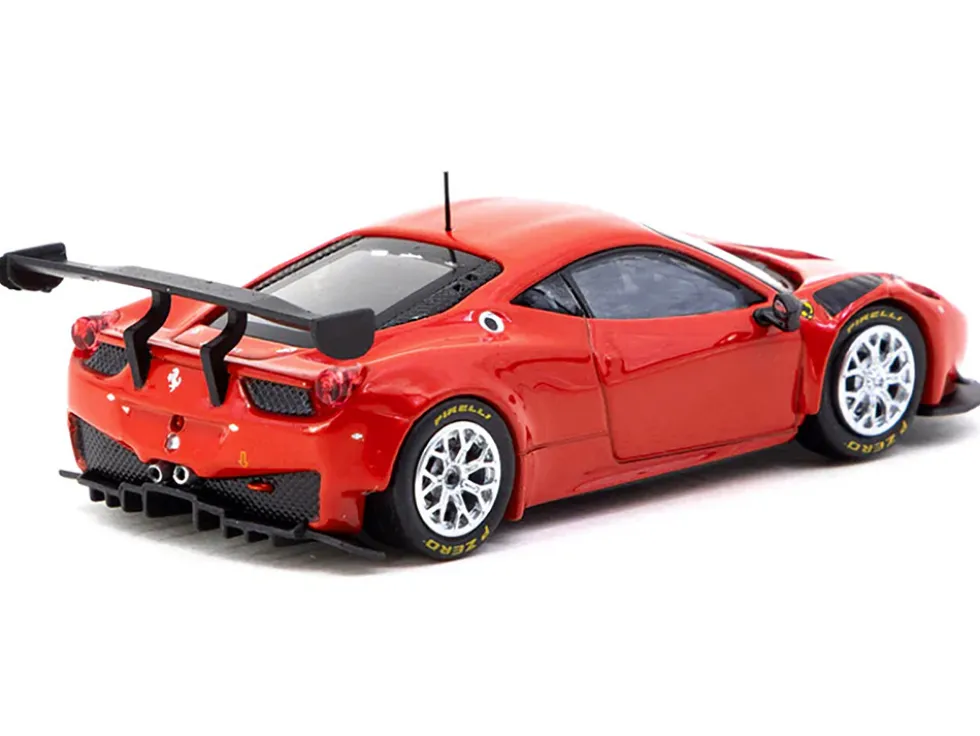 Ferrari 458 Italia GT3 Red "Road64" Series 1/64 Diecast Model Car by Tarmac Works