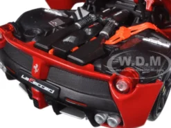 Ferrari LaFerrari F70 Red with Black Wheels 1/18 Diecast Model Car Bburago 16001