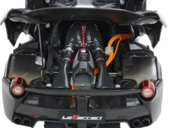 Ferrari LaFerrari Matt Black With Display Case Limited Edition to 78 pieces Worldwide 1/18 Diecast Model Car by BBR