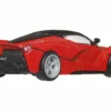 Ferrari LaFerrari Red with Black Top "Euro Speed" Series Diecast Model Car by Hot Wheels
