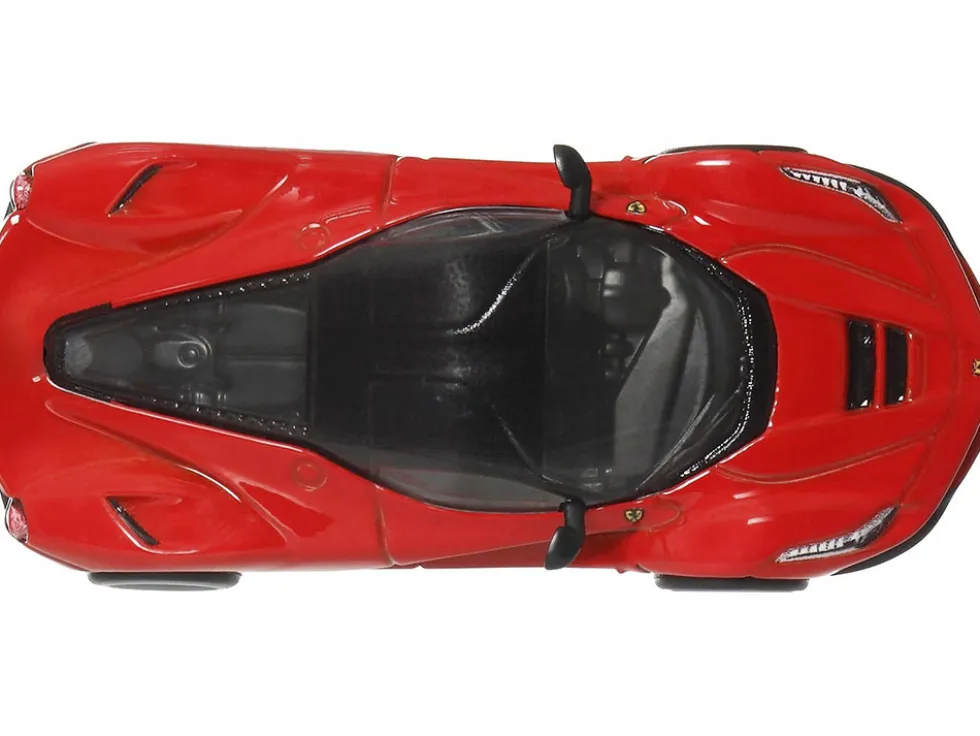 Ferrari LaFerrari Red with Black Top "Euro Speed" Series Diecast Model Car by Hot Wheels