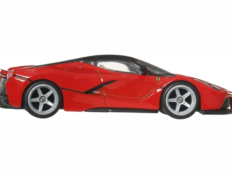 Ferrari LaFerrari Red with Black Top "Euro Speed" Series Diecast Model Car by Hot Wheels