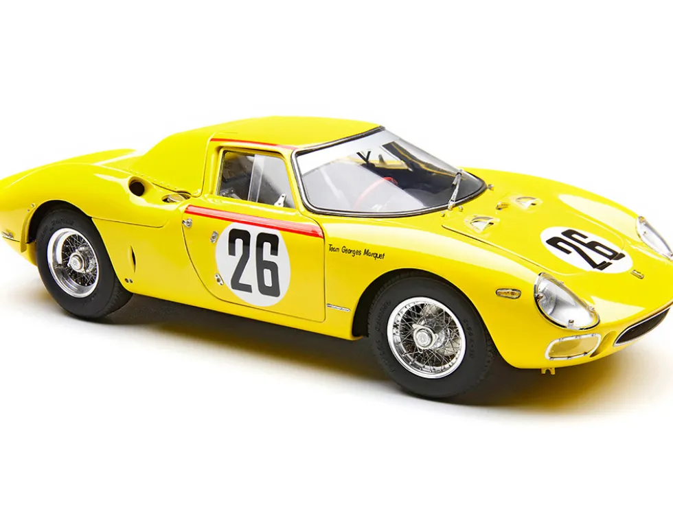 Ferrari 250 LM RHD (Right Hand Drive) #26 Pierre Dumay - Gustave 'Taf' Gosselin "Team Georges Marquet" 2nd Place "24 Hours of Le Mans" (1965) Limited Edition to 1500 pieces Worldwide 1/18 Diecast Model Car by CMC
