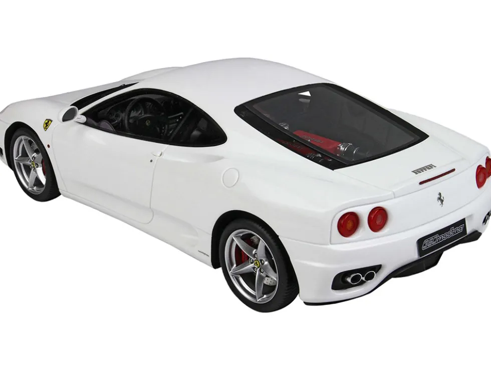 1999 Ferrari 360 Modena White DISPLAY CASE Limited Edition 84 pieces Worldwide 1/18 Model Car BBR P18172C