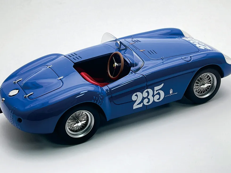 Ferrari 500 Mondial #235 Porfirio Rubirosa "Santa Barbara Road Races" (1954) "Mythos Series" with Display Case Limited Edition to 40 pieces Worldwide 1/18 Model Car by Tecnomodel