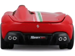 Ferrari Monza SP1 Red with Italian Flag Stripes "Speed Icons" Series 1/64 Diecast Model Car by Maisto