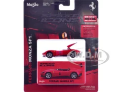 Ferrari Monza SP1 Red with Italian Flag Stripes 