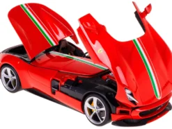 Ferrari Monza SP1 Red with Italian Flag Stripes Signature Series 1/18 Diecast Model Car Bburago 16909