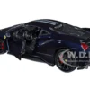 Ferrari 488 Pista Dark Blue Metallic Silver Stripes 1/24 Diecast Model Car Bburago 26026