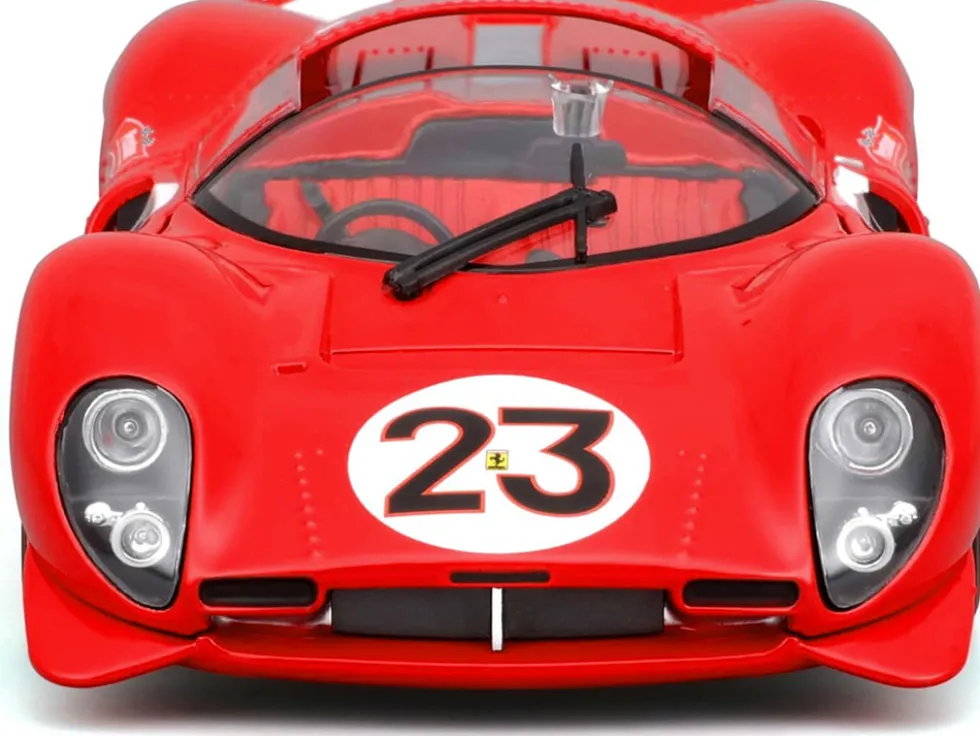 Ferrari 330 P4 #23 Lorenzo Bandini - Chris Amon "Ferrari S.P.A." Winner "24 Hours of Daytona" (1967) "Racing" Series 1/24 Diecast Model Car by Bburago