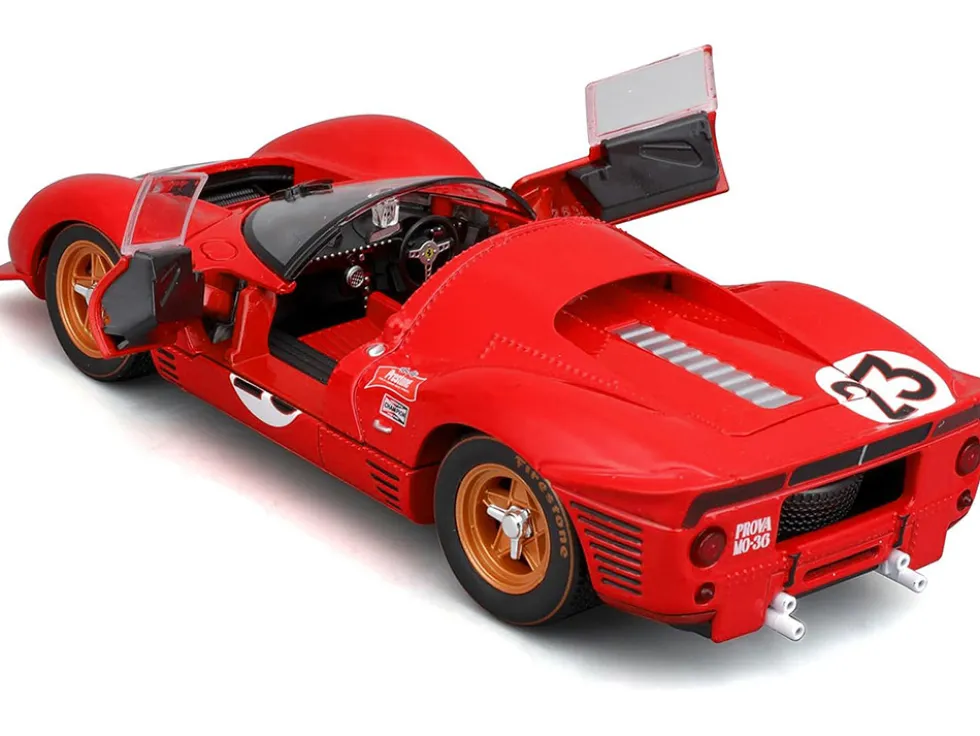 Ferrari 330 P4 #23 Lorenzo Bandini - Chris Amon "Ferrari S.P.A." Winner "24 Hours of Daytona" (1967) "Racing" Series 1/24 Diecast Model Car by Bburago