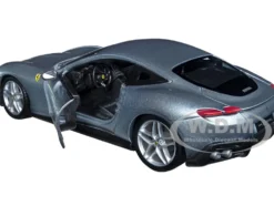 Ferrari Roma Gray Metallic Race + Play Series 1/24 Diecast Model Car Bburago 26029gry