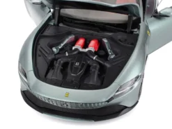 2019 Ferrari Roma Gray Metallic with Pink Interior 1/18 Diecast Model Car by Polistil