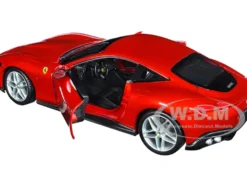 Ferrari Roma Red Metallic Race + Play Series 1/24 Diecast Model Car Bburago 26029