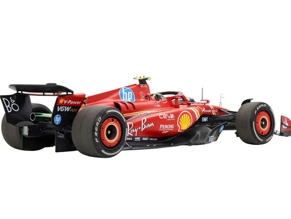 Ferrari SF-24 #55 Carlos Sainz Jr. Formula One F1 "Italian GP" (2024) Limited Edition to 34 pieces Worldwide 1/18 Diecast Model Car by BBR