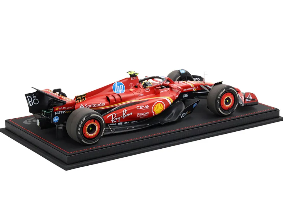 Ferrari SF-24 #55 Carlos Sainz Jr. Formula One F1 "Italian GP" (2024) Limited Edition to 34 pieces Worldwide 1/18 Diecast Model Car by BBR