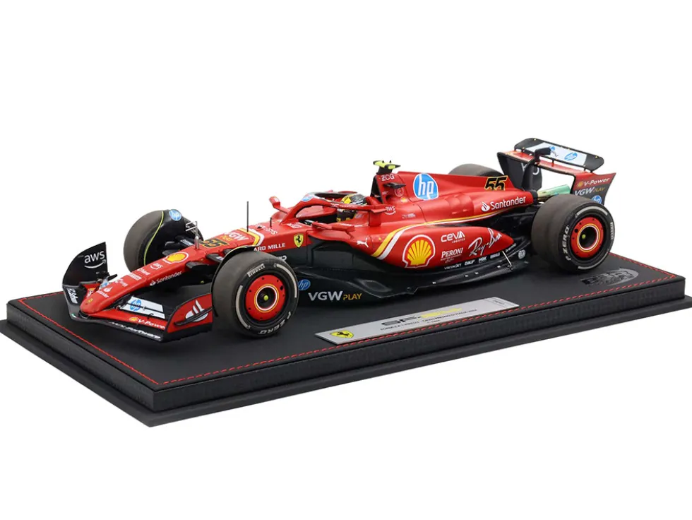 Ferrari SF-24 #55 Carlos Sainz Jr. Formula One F1 "Italian GP" (2024) Limited Edition to 34 pieces Worldwide 1/18 Diecast Model Car by BBR