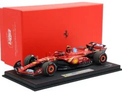 Ferrari SF-24 #55 Carlos Sainz Jr. 2nd Place Formula One F1 "United States GP" (2024) Limited Edition to 20 pieces Worldwide 1/18 Diecast Model Car by BBR