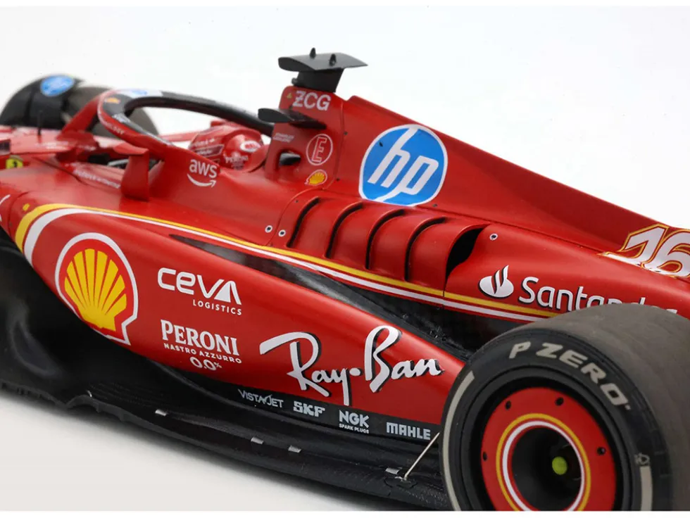 Ferrari SF-24 #16 Charles Leclerc Winner Formula One F1 "United States GP" (2024) Limited Edition to 100 pieces Worldwide 1/18 Diecast Model Car by BBR