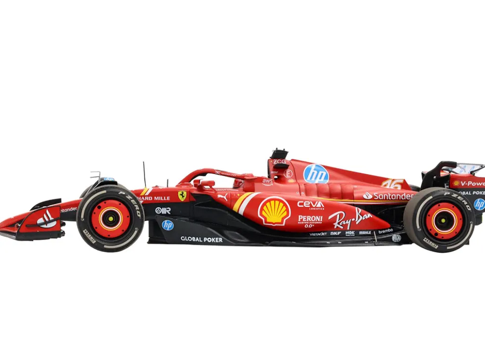 Ferrari SF-24 #16 Charles Leclerc Winner Formula One F1 "United States GP" (2024) Limited Edition to 100 pieces Worldwide 1/18 Diecast Model Car by BBR