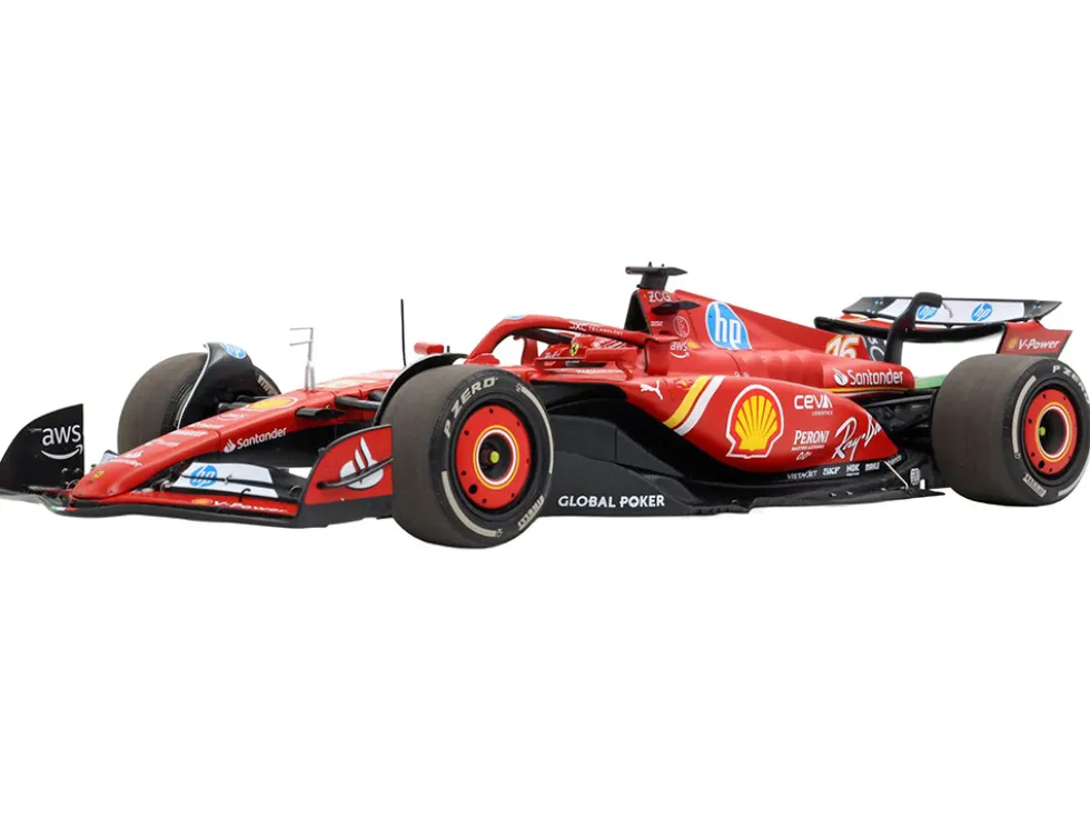 Ferrari SF-24 #16 Charles Leclerc Winner Formula One F1 "United States GP" (2024) Limited Edition to 100 pieces Worldwide 1/18 Diecast Model Car by BBR