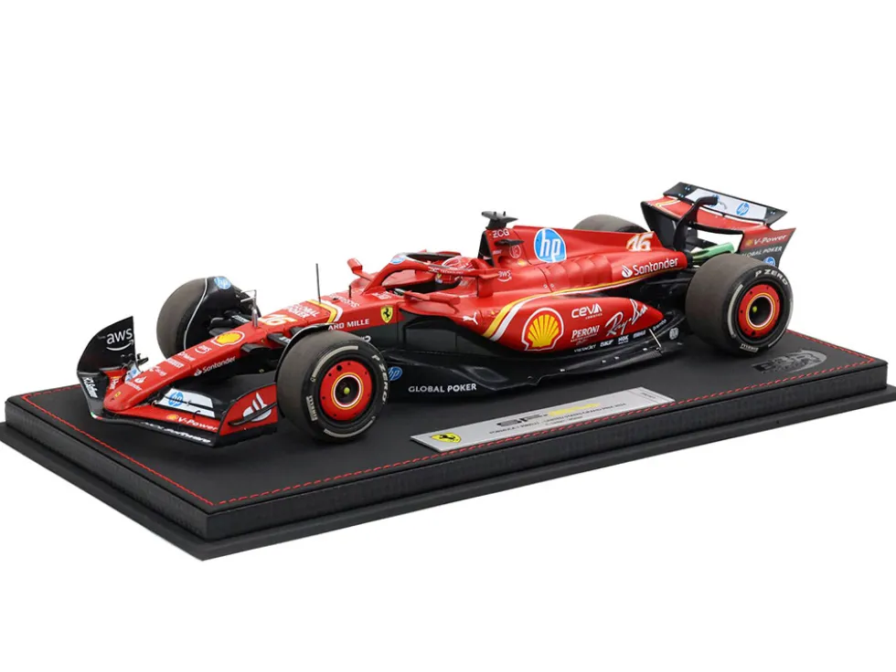 Ferrari SF-24 #16 Charles Leclerc Winner Formula One F1 "United States GP" (2024) Limited Edition to 100 pieces Worldwide 1/18 Diecast Model Car by BBR