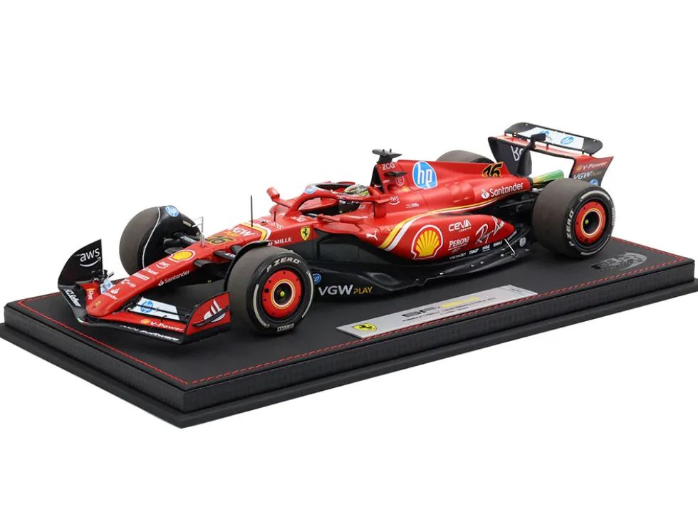 Ferrari SF-24 #16 Charles Leclerc Winner Formula One F1 "Italian GP" (2024) Limited Edition to 350 pieces Worldwide 1/18 Diecast Model Car by BBR