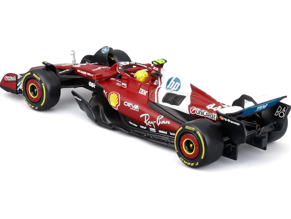 Ferrari SF-25 #44 Lewis Hamilton Formula One F1 "World Championship" (2025) with Display Case 1/43 Diecast Model Car by Bburago