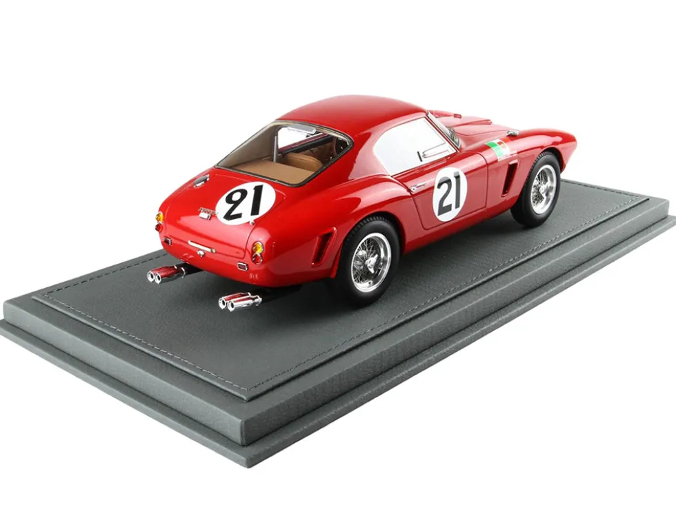 Ferrari 250 SWB #21 "Beurlys" (Jean Blaton) - Lucien Bianchi "24 Hours of Le Mans" (1960) with DISPLAY CASE Limited Edition to 200 pieces Worldwide 1/18 Model Car by BBR