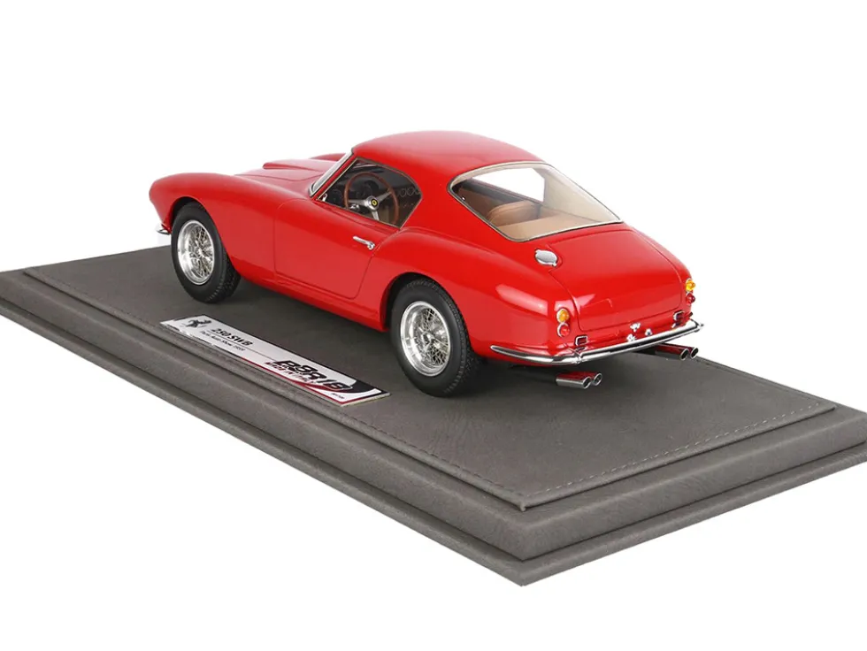 1959 Ferrari 250 SWB GT Berlinetta Paseo Corto Red with DISPLAY CASE Limited Edition 500 pieces Worldwide 1/18 Model Car BBR BBR1851A