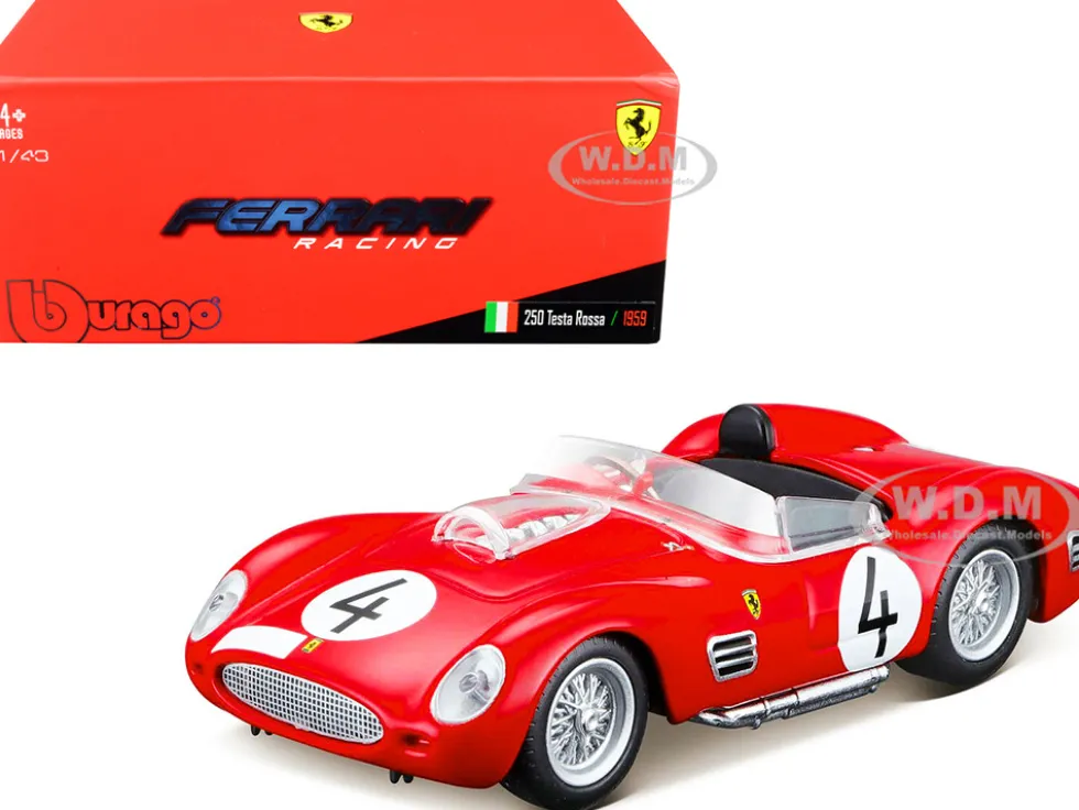 Ferrari 250 Testa Rossa #4 Hill Gendebien Nurburgring 1000km 1959 1/43 Diecast Model Car Bburago 36307